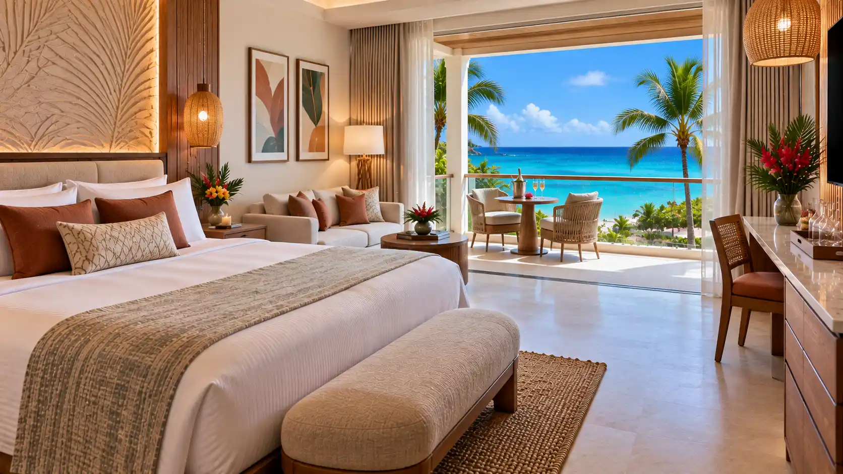 1 Bedroom, Ocean View (Oceanfront Honeymoon w Balcony)